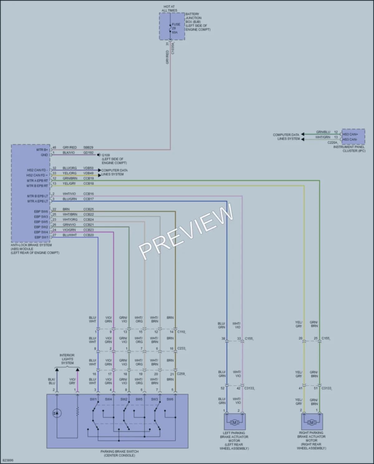 2023 Ford MustangMachE Shift Interlock wiring diagram preview