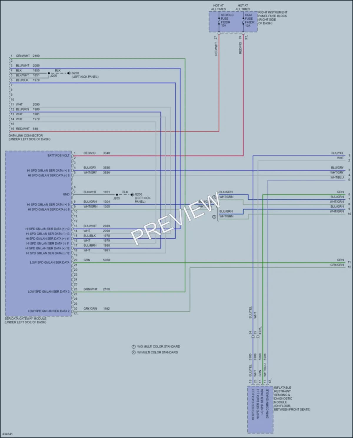 2023 GMC 2500HDSierra Computer Data Lines wiring diagram preview