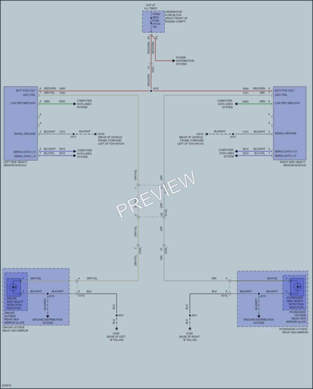 2023 GMC 2500HDSierraDenali Navigation wiring diagram preview