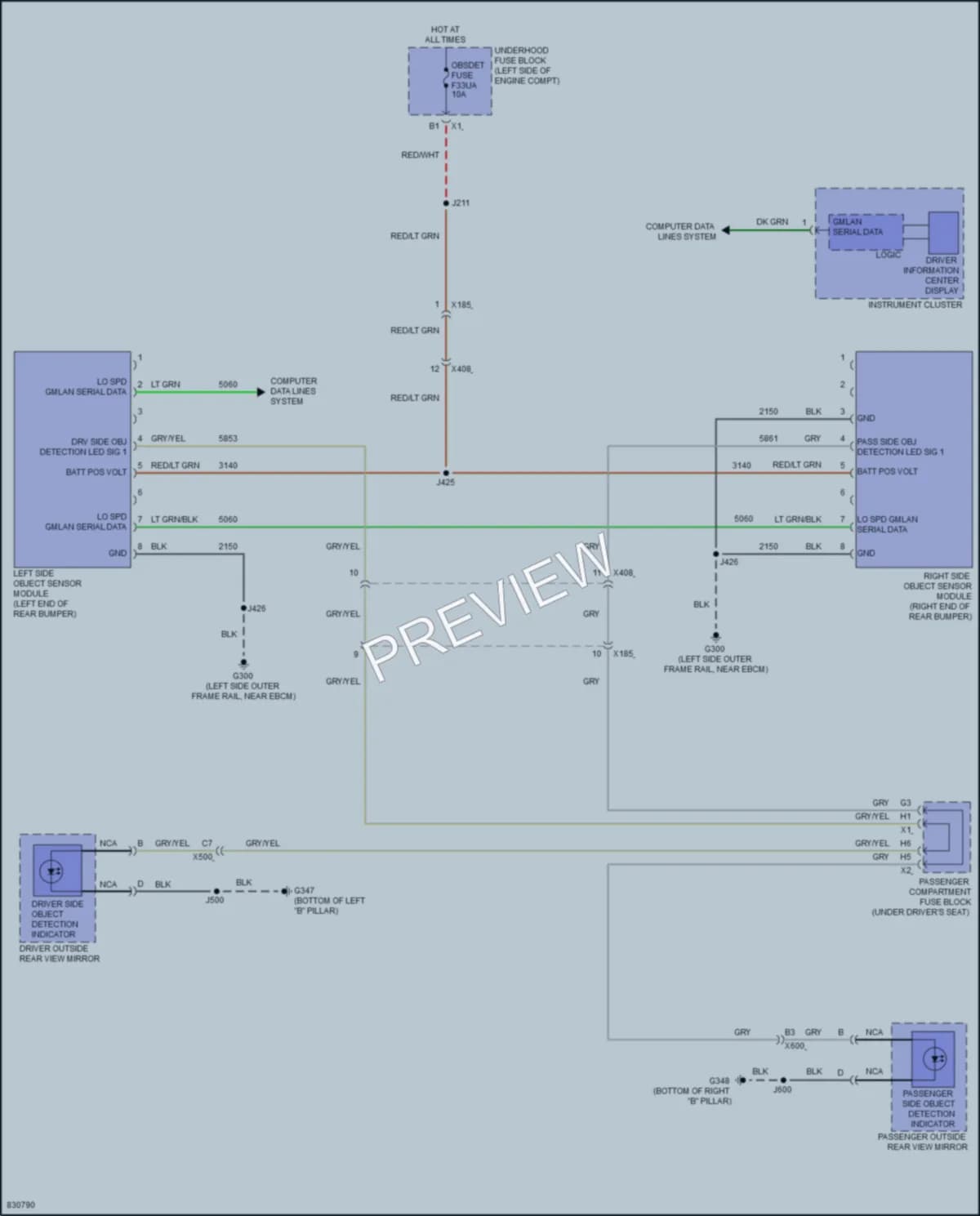2023 GMC 2500Savana Navigation wiring diagram preview