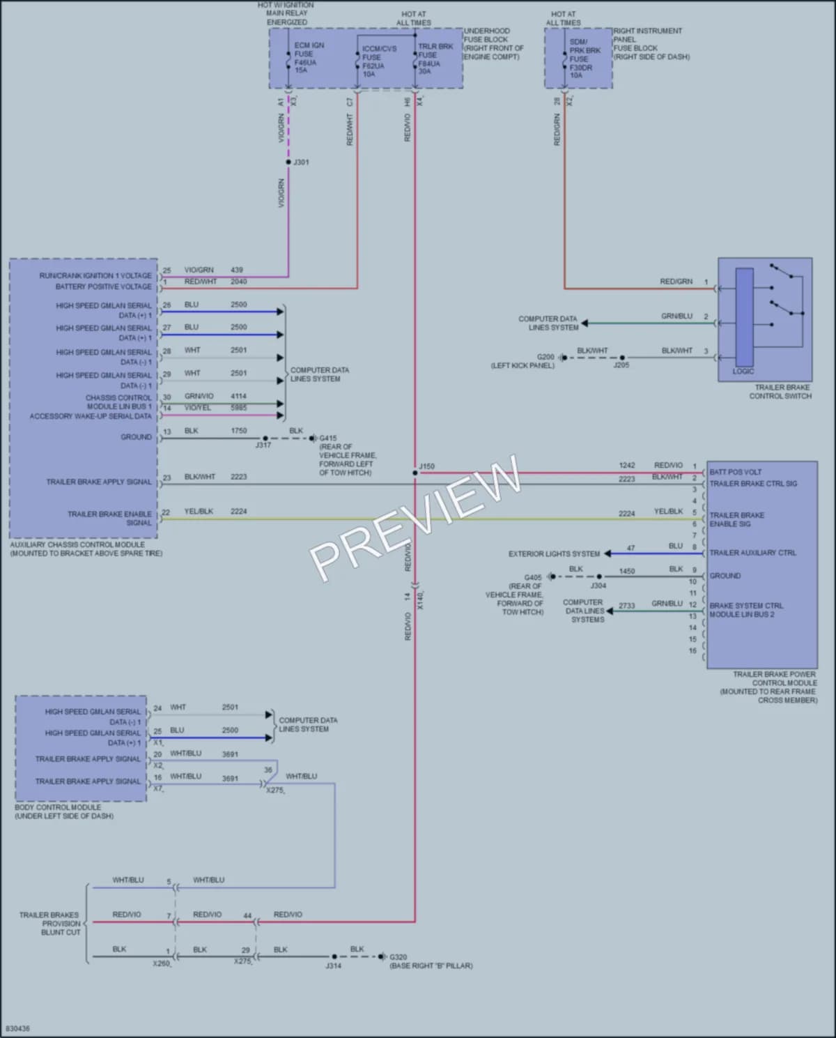 2023 GMC 3500HDSierra Anti Lock Brakes wiring diagram preview