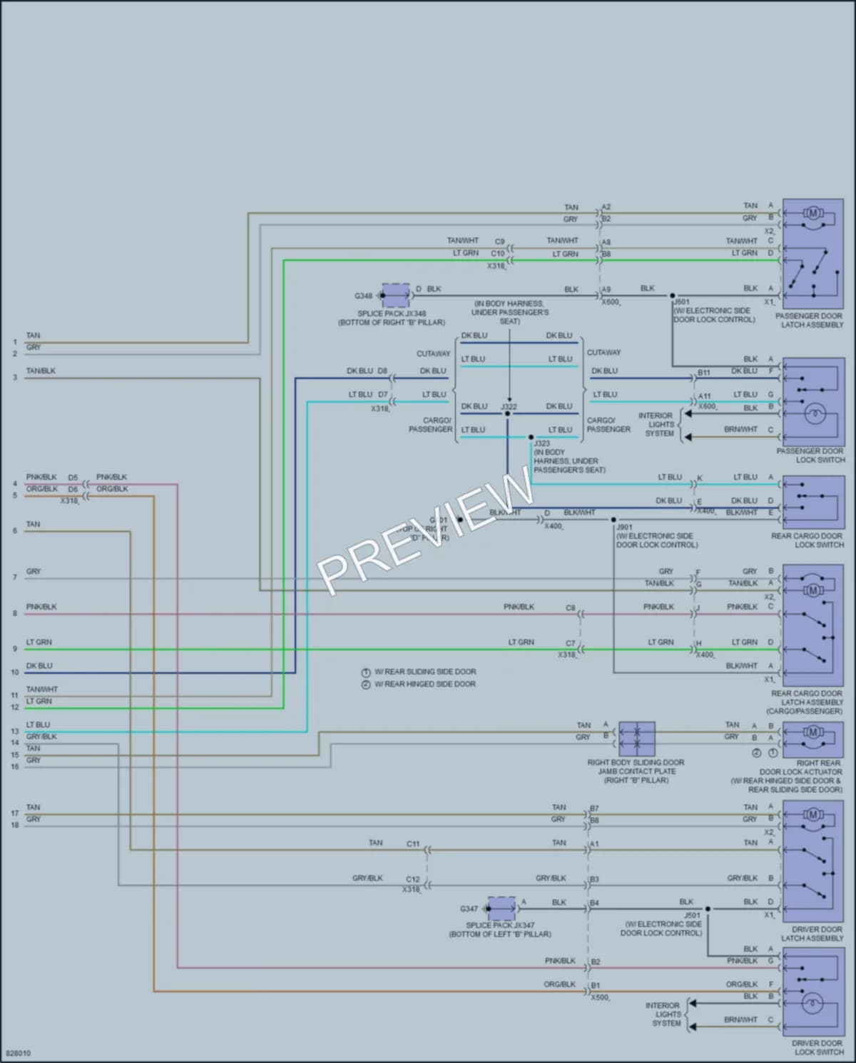 2023 GMC 3500Savana Anti Theft wiring diagram preview