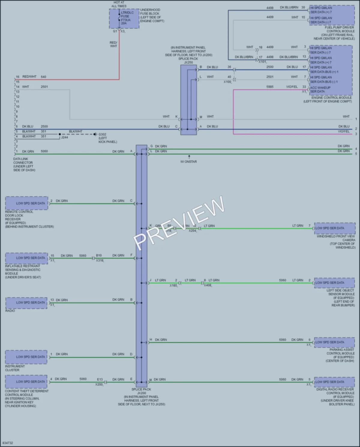 2023 GMC 3500Savana Computer Data Lines wiring diagram preview