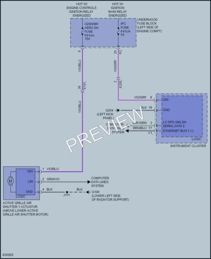 2023 GMC Acadia Active Bodyworks wiring diagram preview