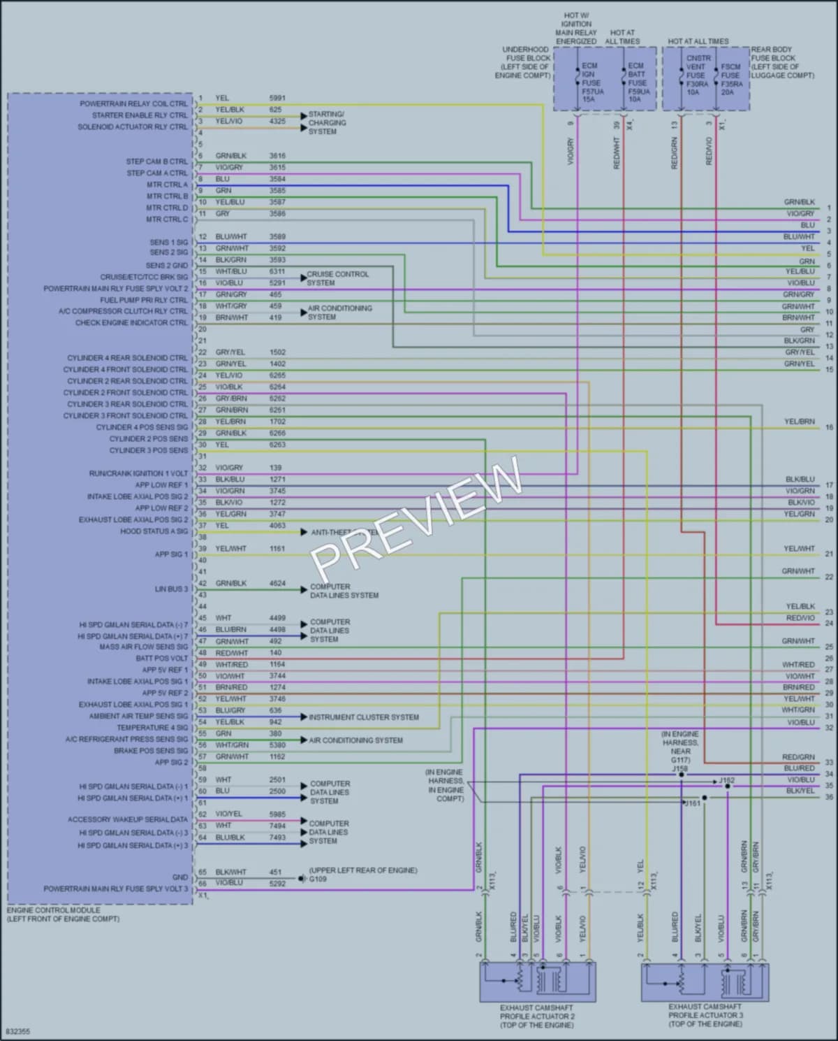2023 GMC AcadiaDenali Engine Performance wiring diagram preview