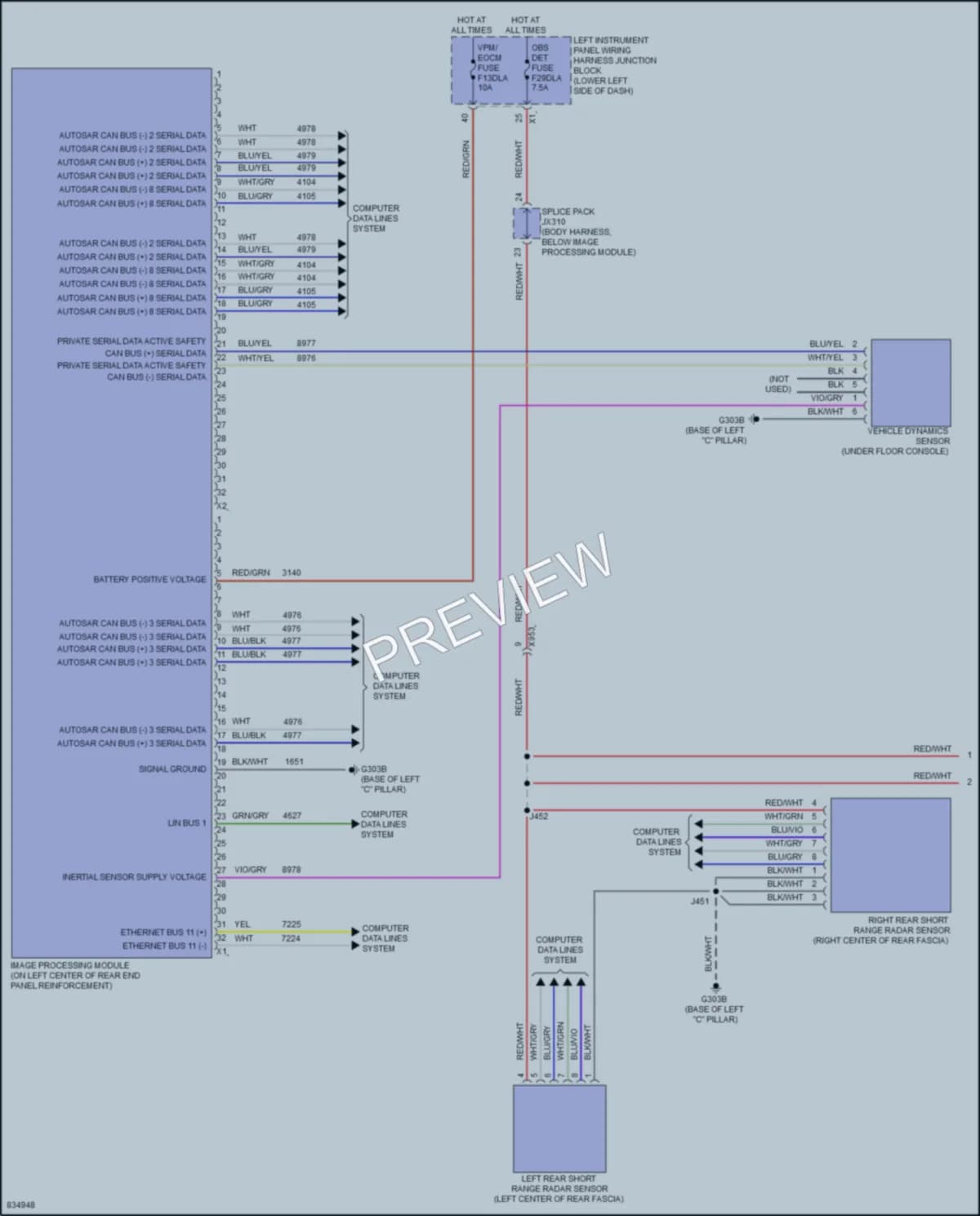 2023 GMC HummerEVPickup Instrument Cluster wiring diagram preview