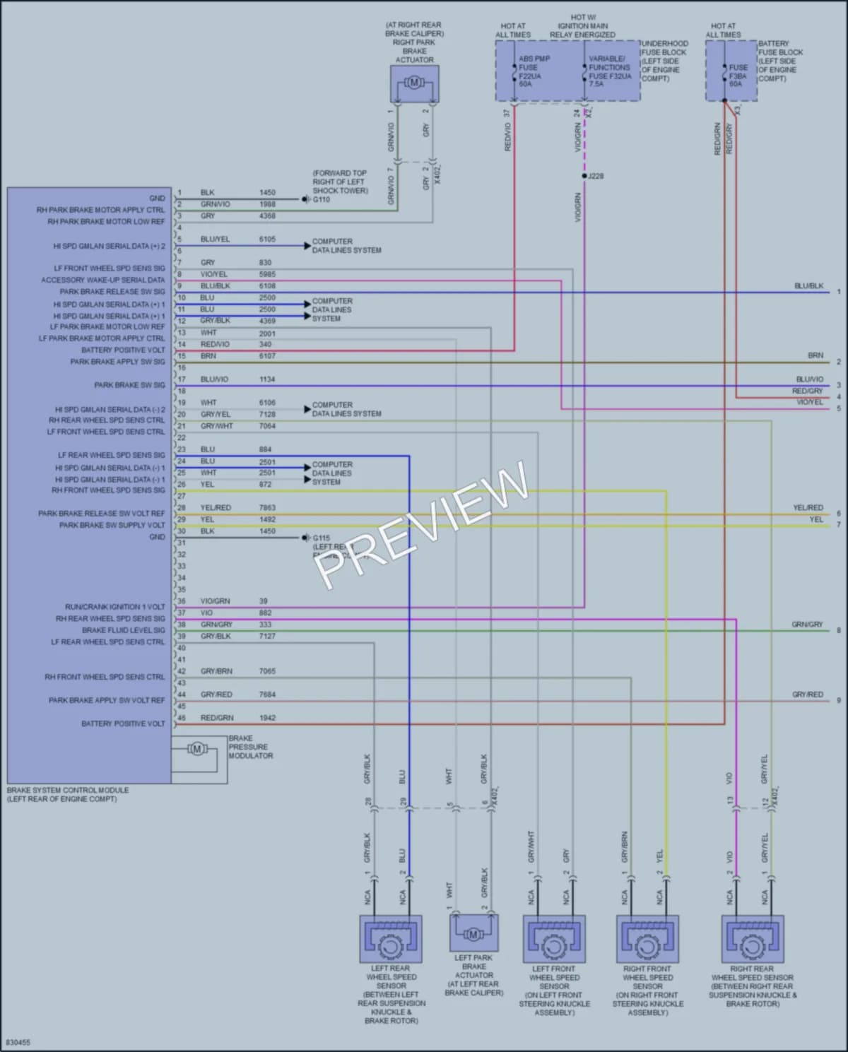2023 GMC Terrain Anti Lock Brakes wiring diagram preview