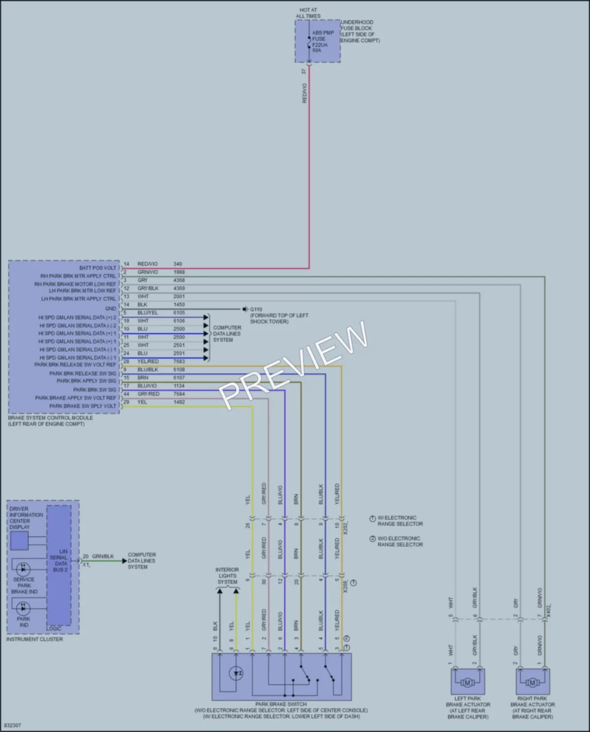 2023 GMC Terrain Shift Interlock wiring diagram preview