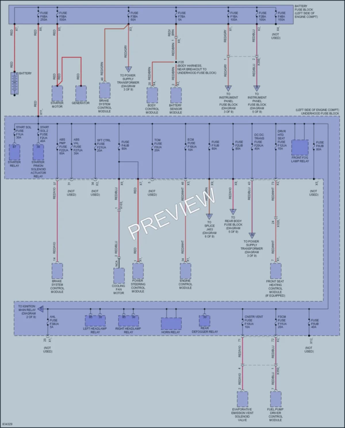 2023 GMC TerrainDenali Power Distribution wiring diagram preview