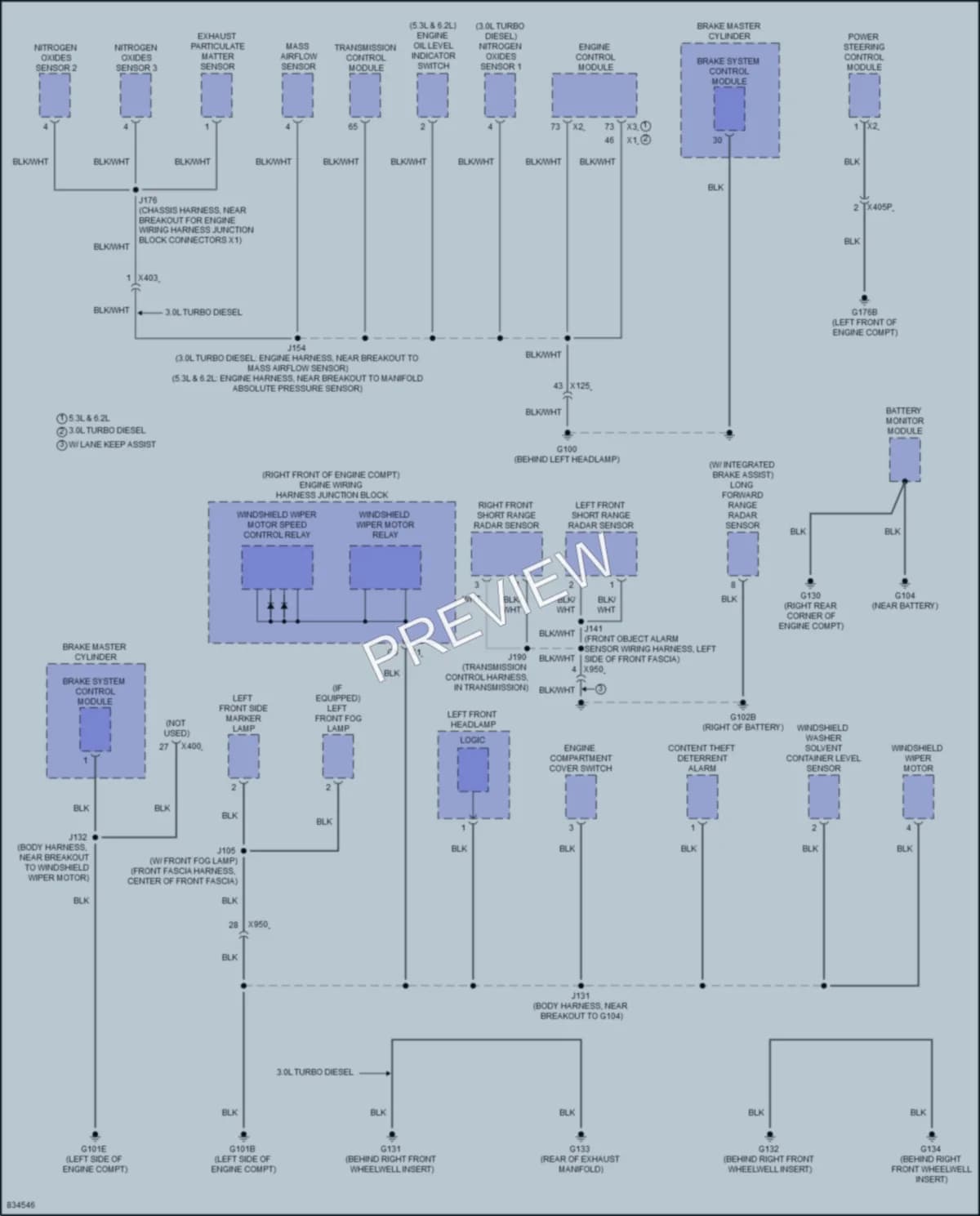 2023 GMC YukonXL Ground Distribution wiring diagram preview