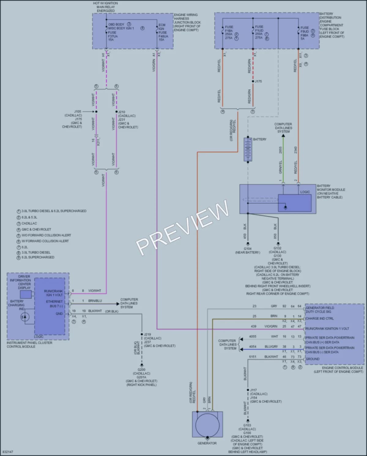 2023 GMC YukonXL Starting Charging wiring diagram preview