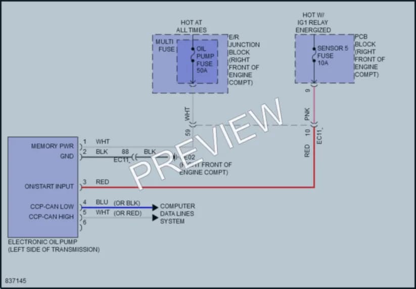 2023 Genesis GV80 Engine Performance wiring diagram preview