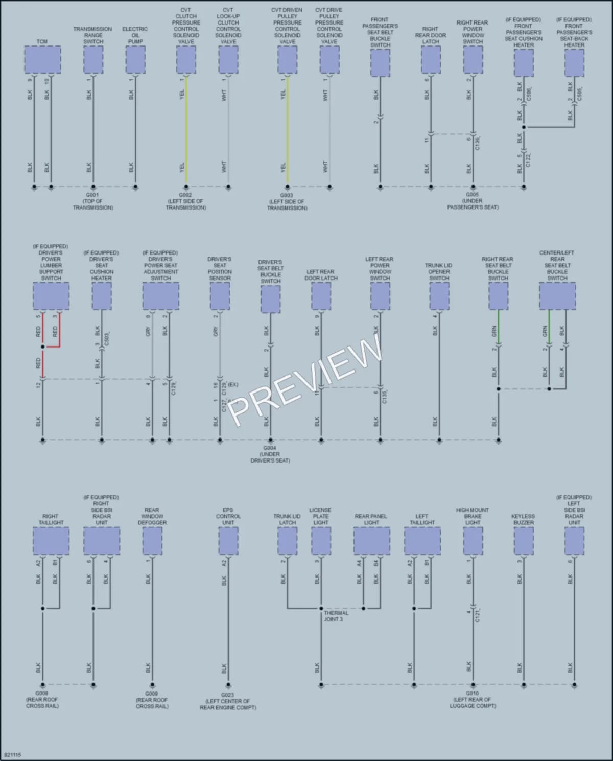 2023 Honda Accord Ground Distribution wiring diagram preview