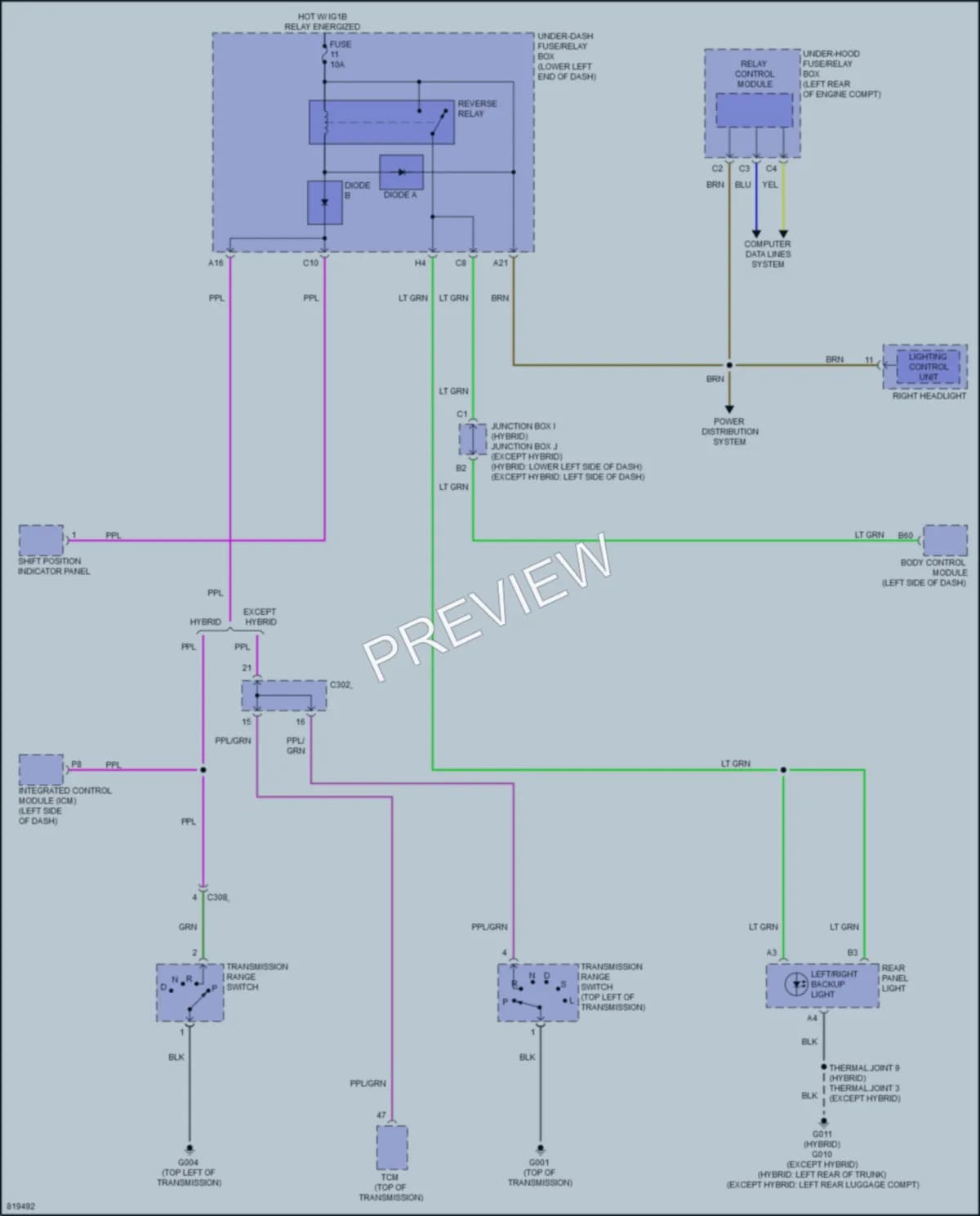 2023 Honda AccordHybrid Exterior Lights wiring diagram preview