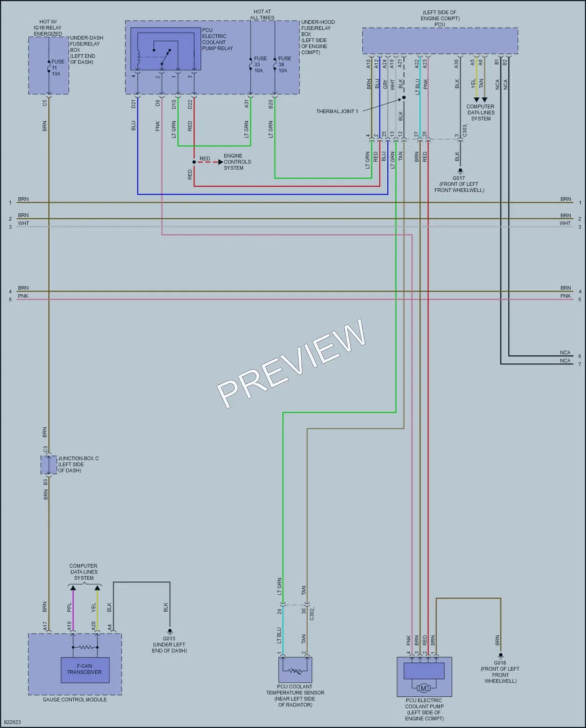 2023 Honda CRV Air Conditioning wiring diagram preview