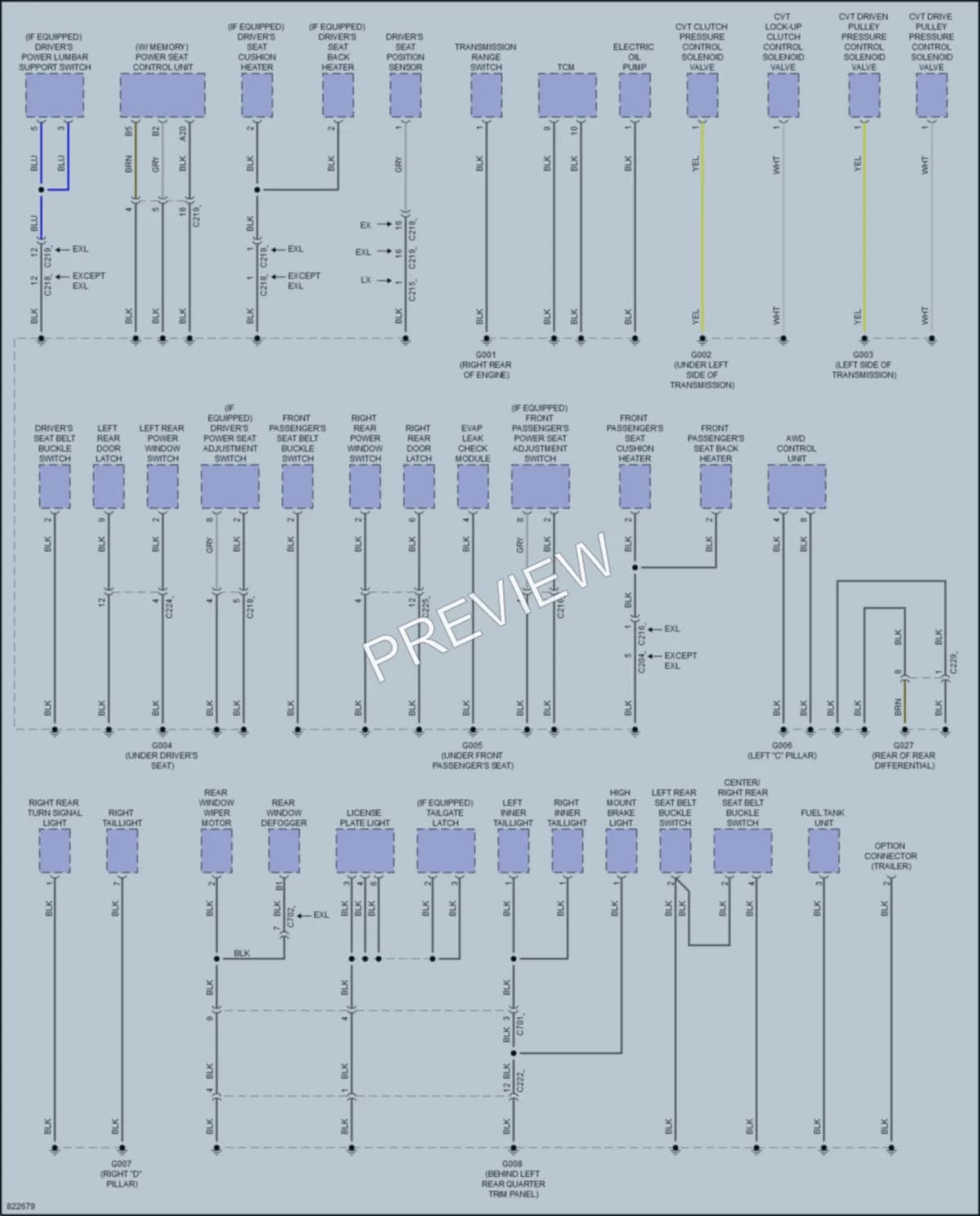 2023 Honda CRV Ground Distribution wiring diagram preview