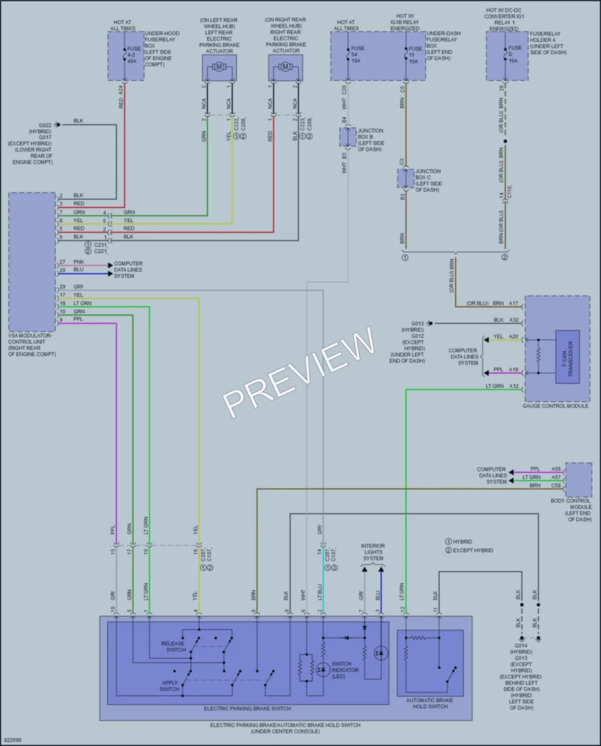 2023 Honda CRV Shift Interlock wiring diagram preview