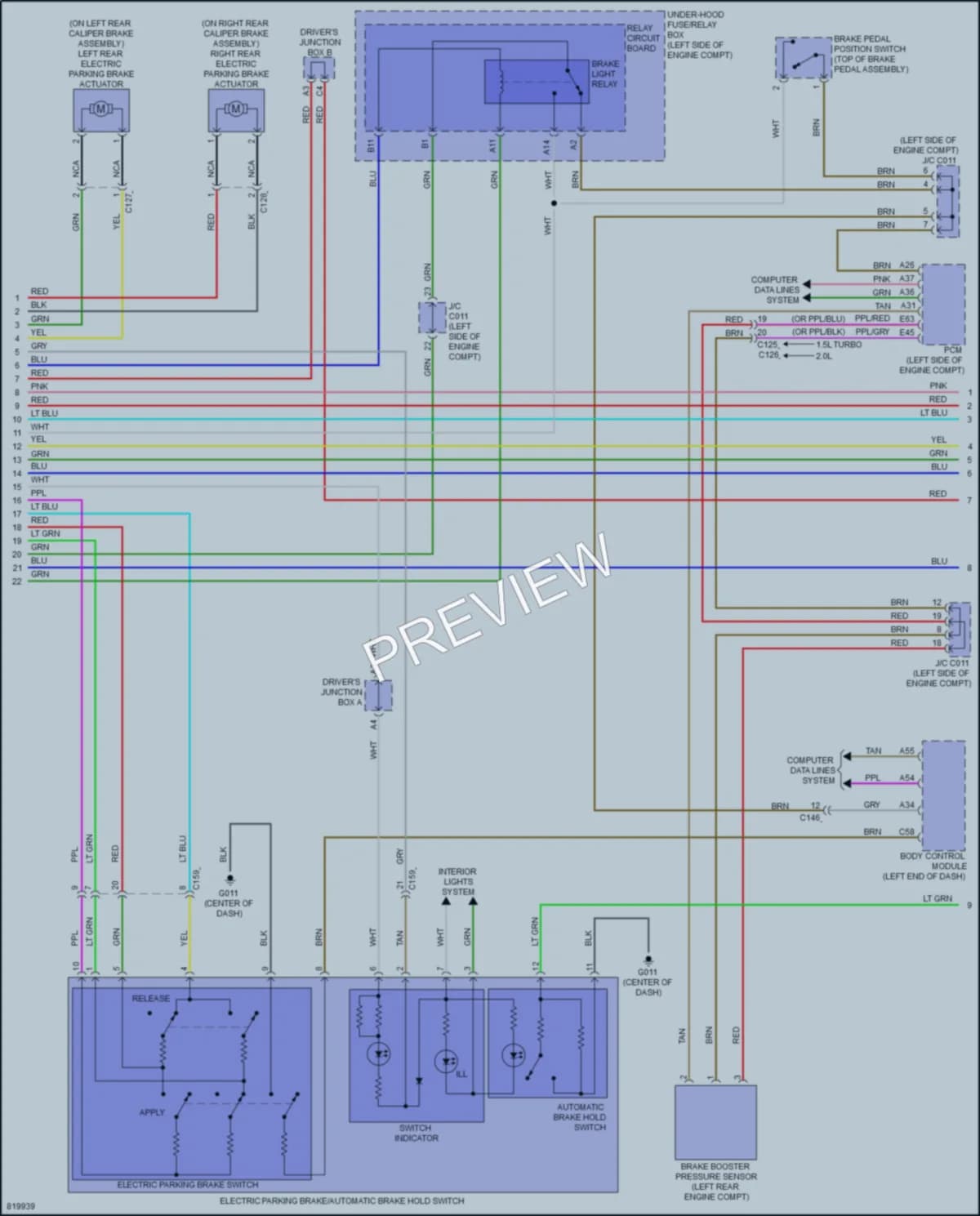 2023 Honda Civic Anti Lock Brakes wiring diagram preview