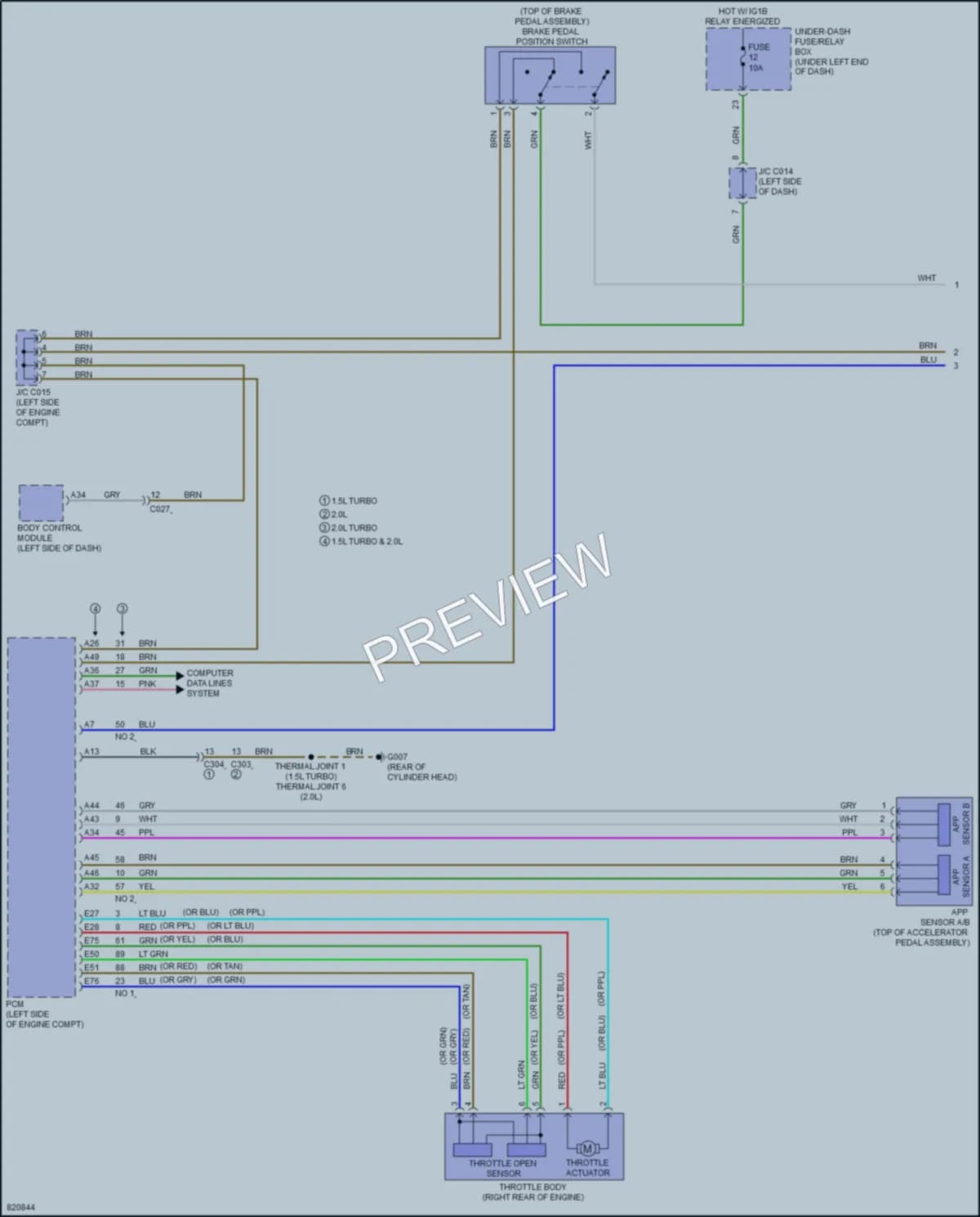 2023 Honda Civic Cruise Control wiring diagram preview