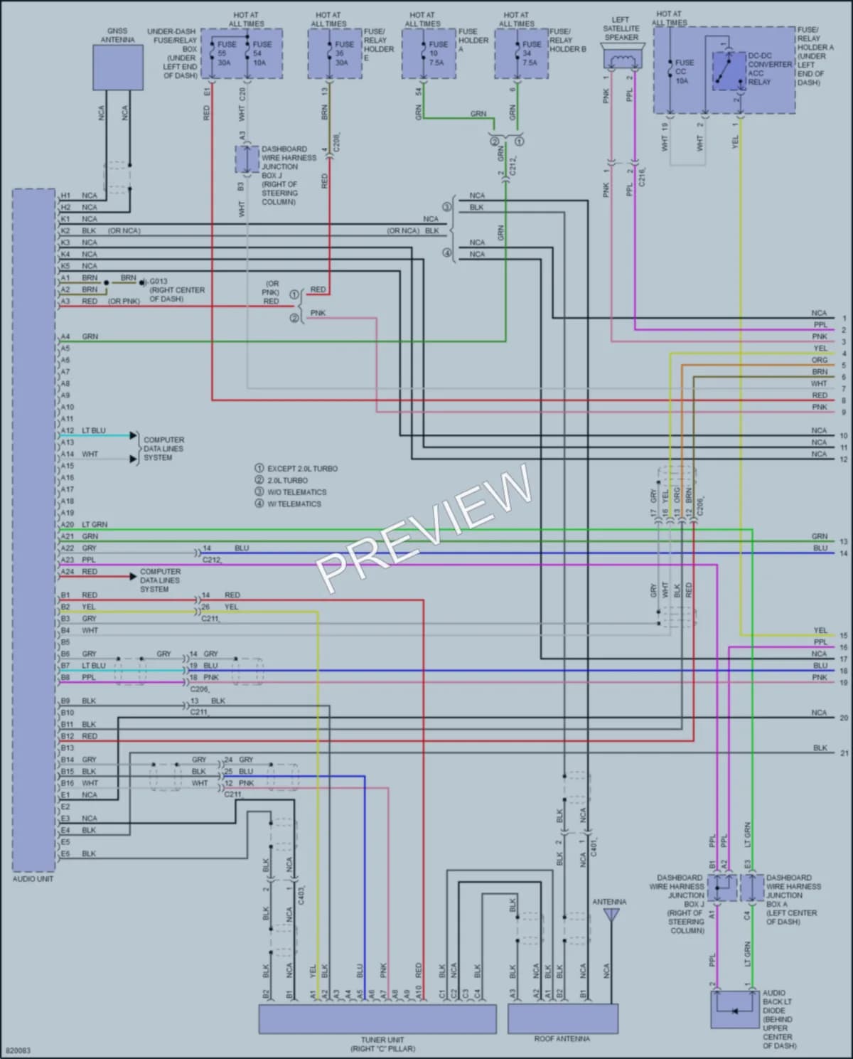 2023 Honda Civic Radio wiring diagram preview