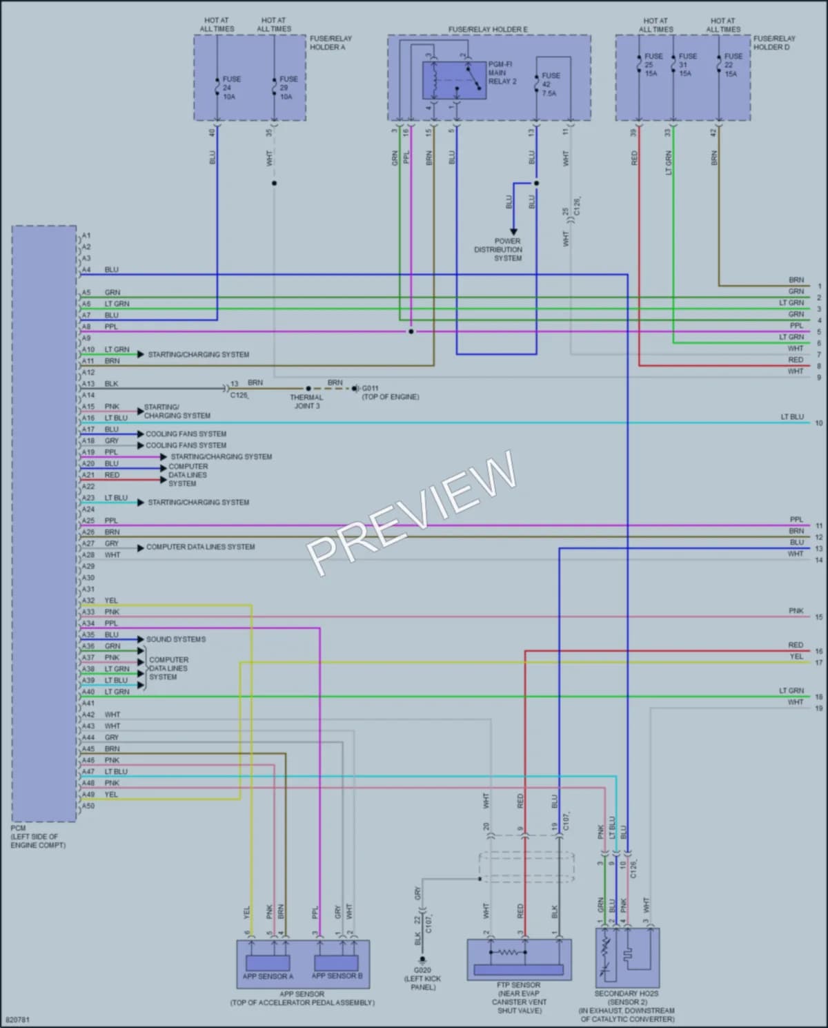 2023 Honda HRV Engine Performance wiring diagram preview