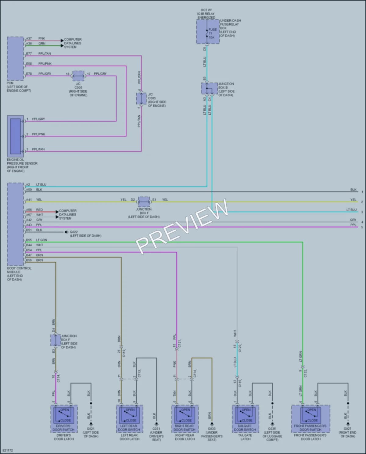 2023 Honda HRV Warning Systems wiring diagram preview