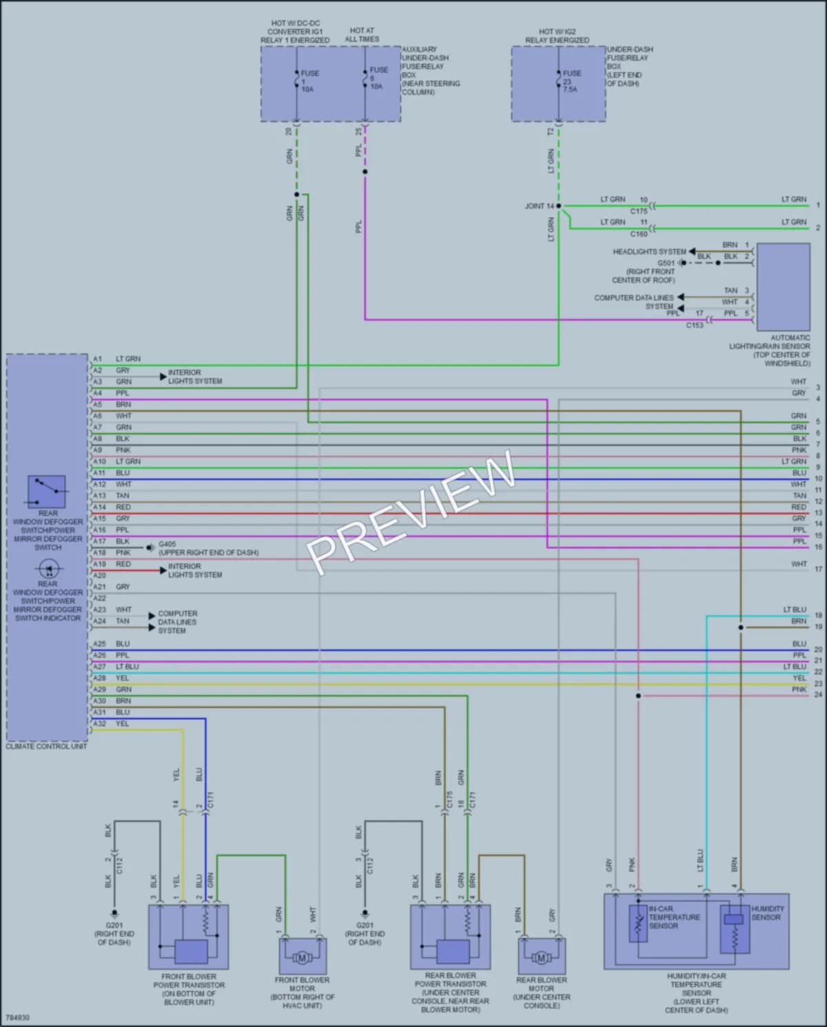 2023 Honda Passport Air Conditioning wiring diagram preview
