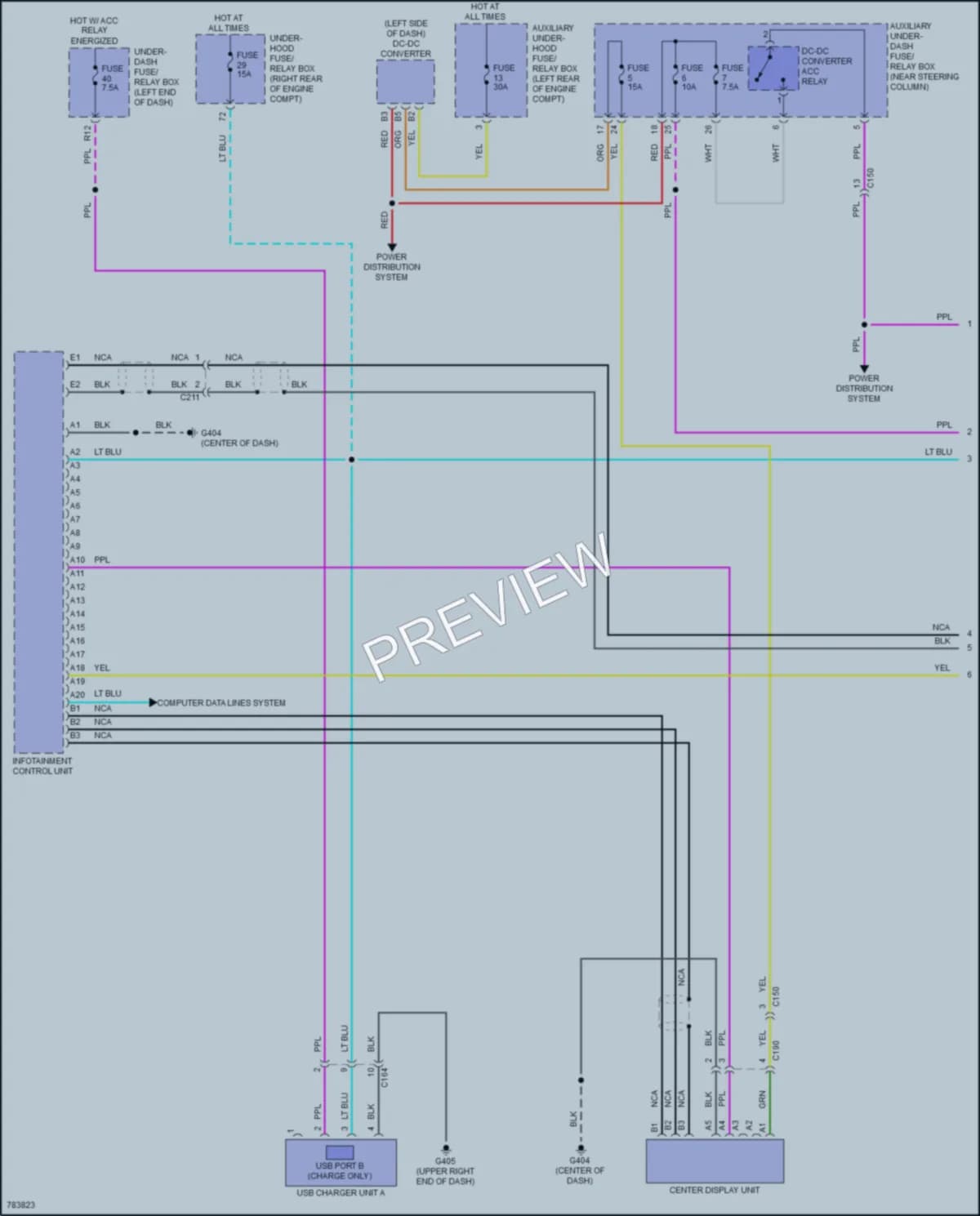 2023 Honda Passport Radio wiring diagram preview