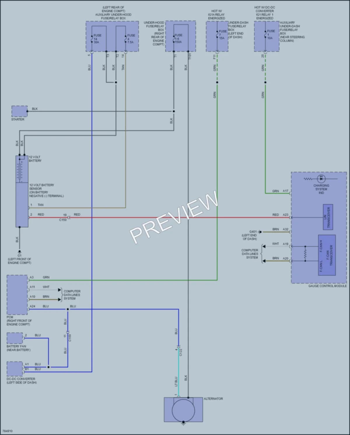 2023 Honda Passport Starting Charging wiring diagram preview