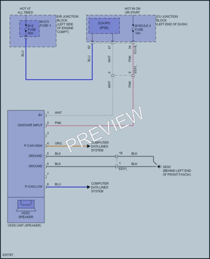 2023 Hyundai Elantra Active Bodyworks wiring diagram preview