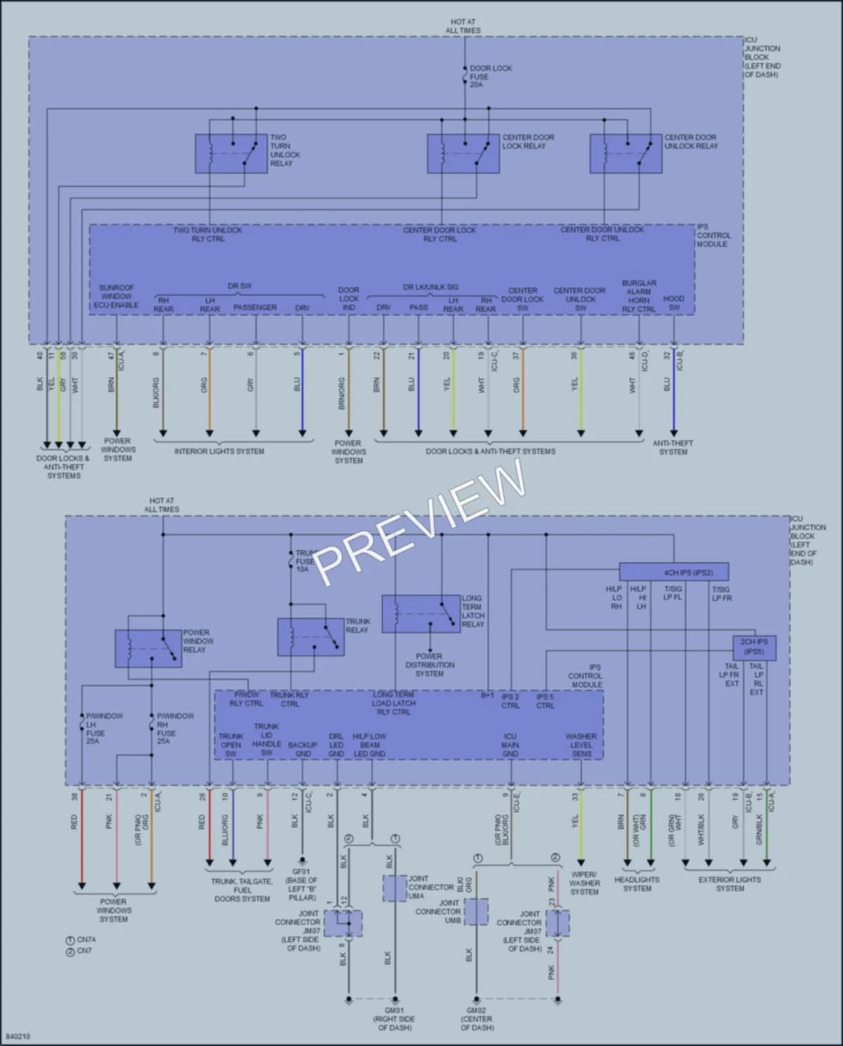 2023 Hyundai Elantra Body Control Modules wiring diagram preview