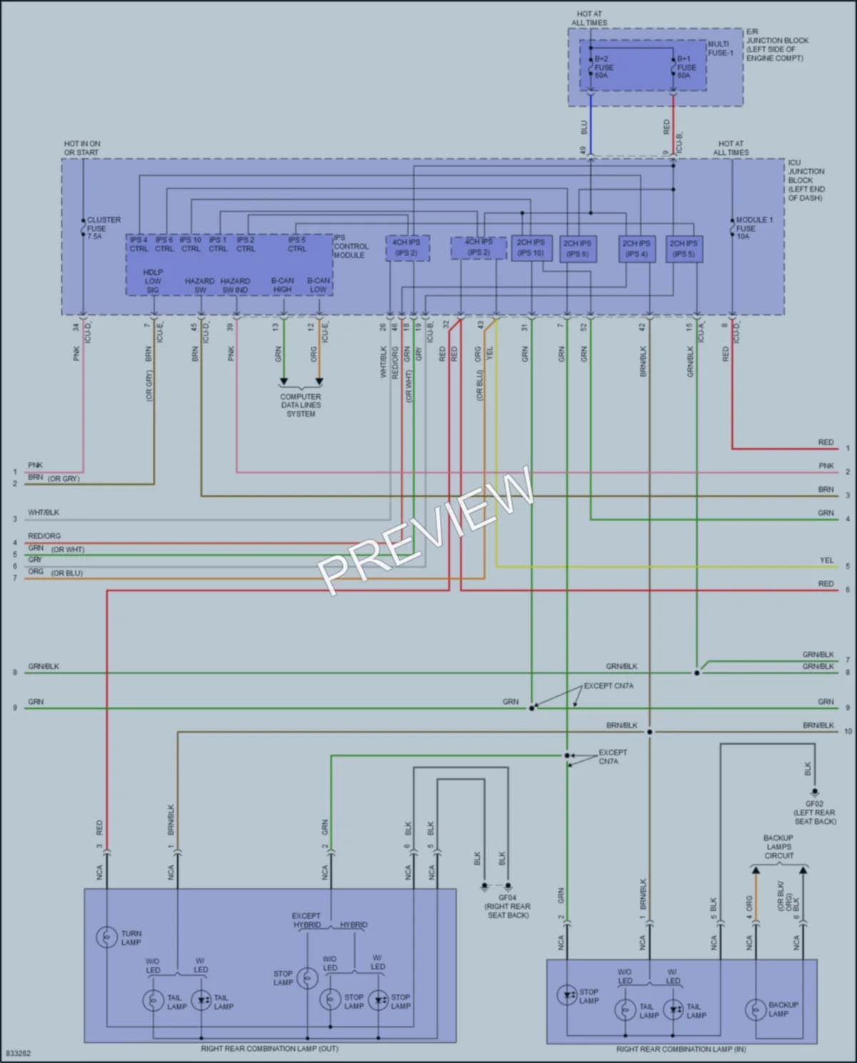2023 Hyundai Elantra Exterior Lights wiring diagram preview