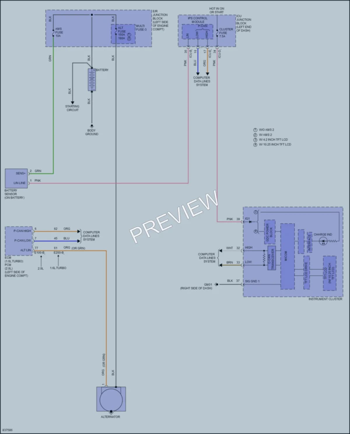2023 Hyundai Elantra Starting Charging wiring diagram preview
