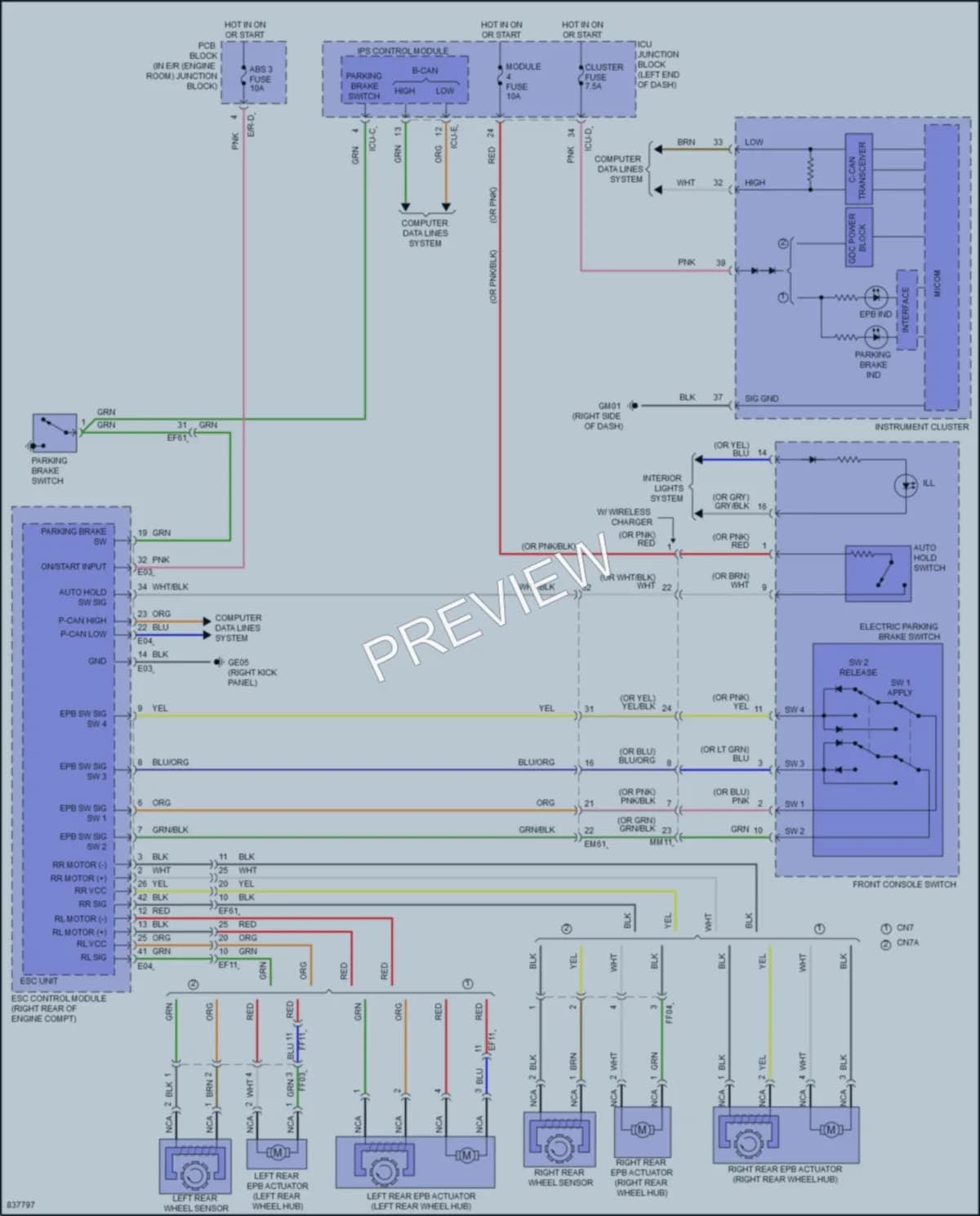 2023 Hyundai ElantraHybrid Shift Interlock wiring diagram preview