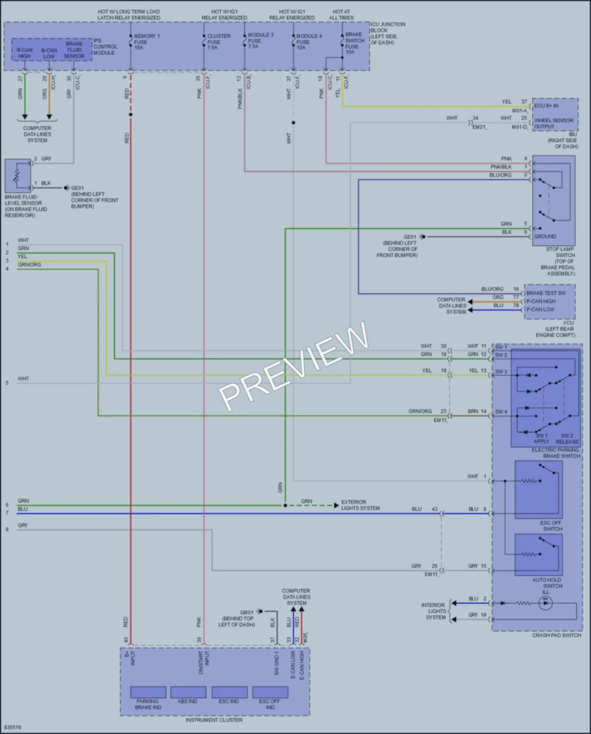2023 Hyundai Ioniq5 Anti Lock Brakes wiring diagram preview