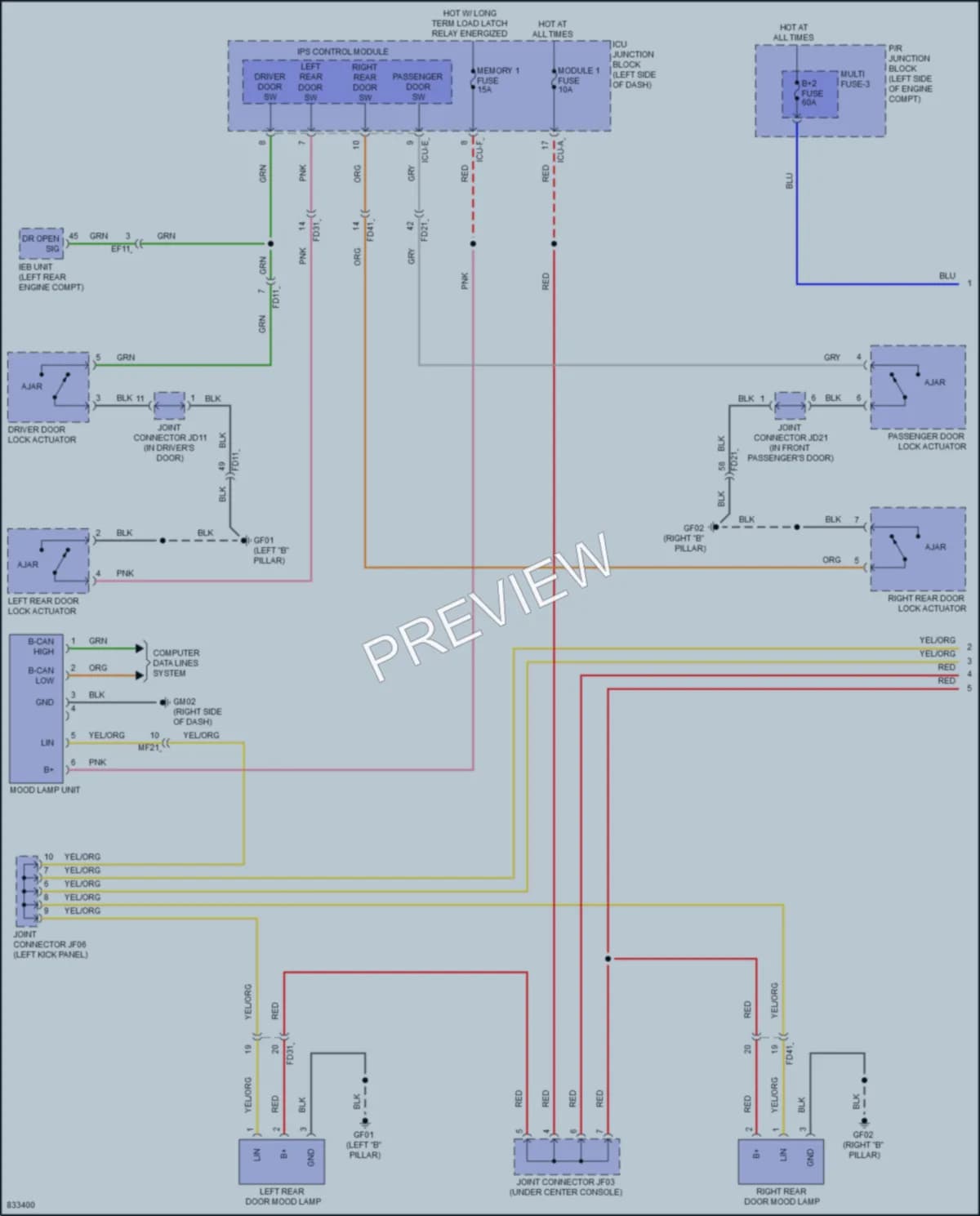 2023 Hyundai Ioniq5 Interior Lights wiring diagram preview