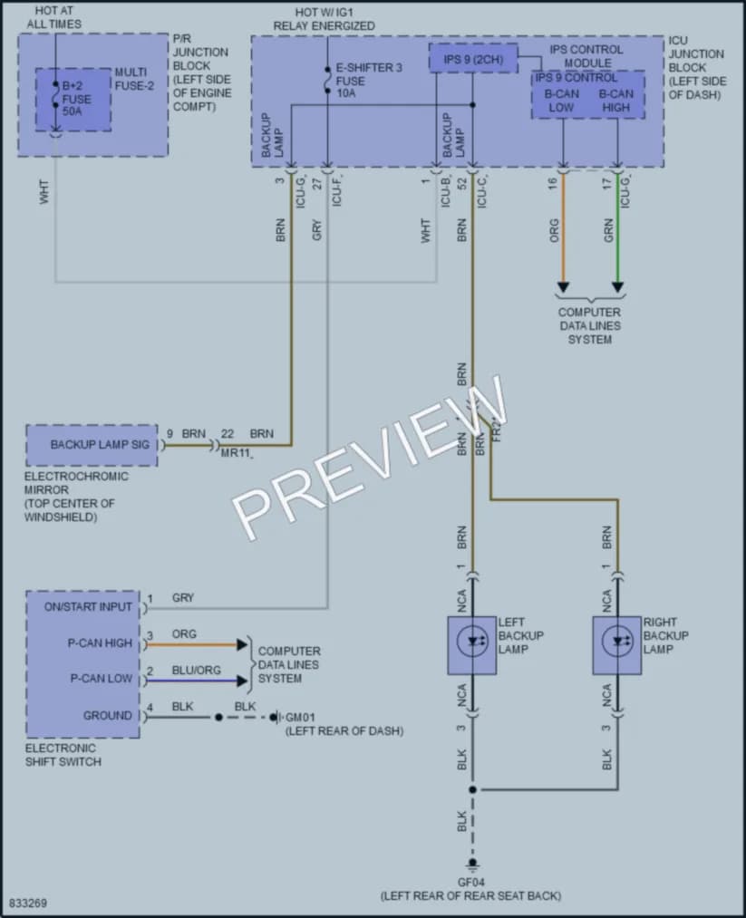 2023 Hyundai Ioniq6 Exterior Lights wiring diagram preview