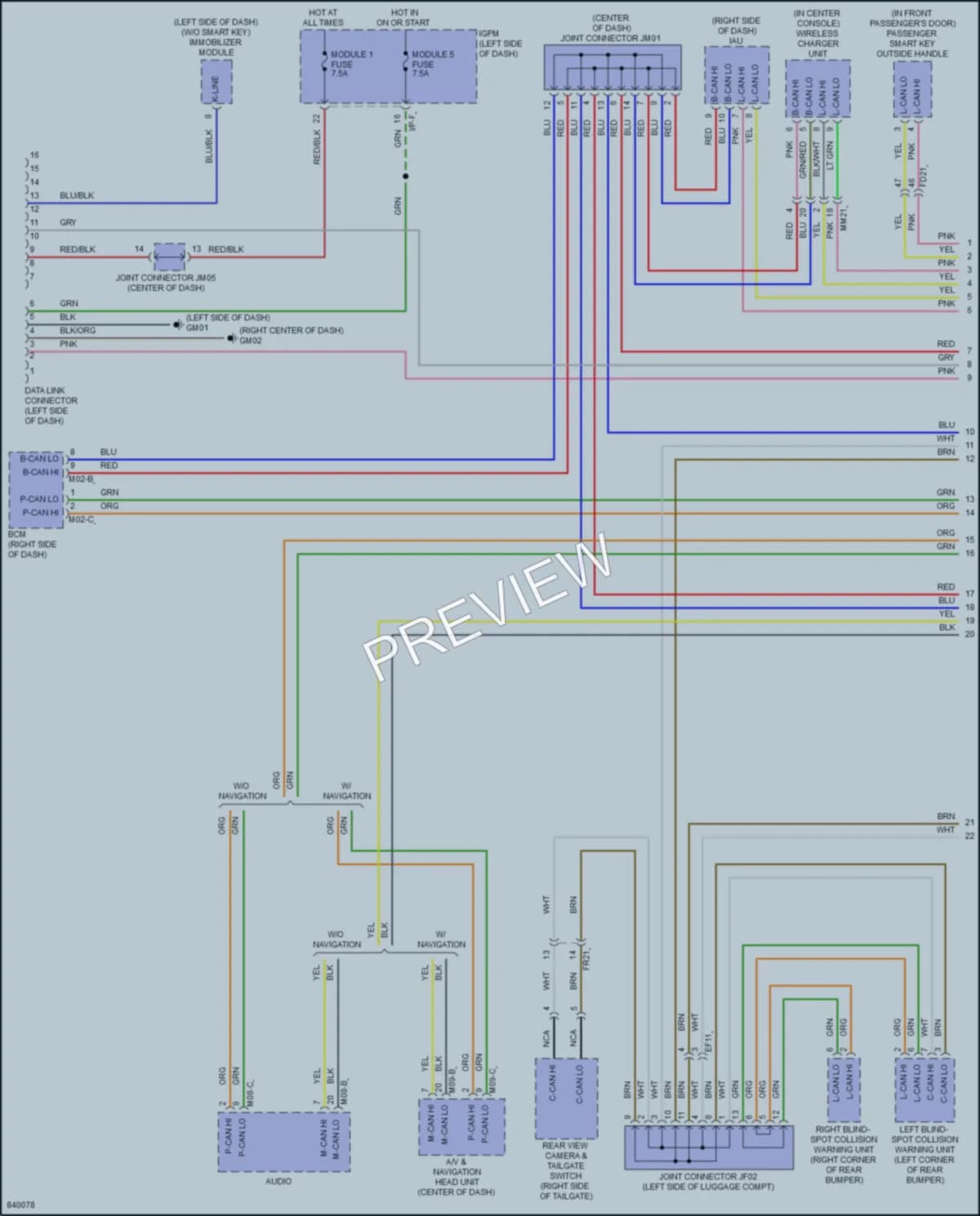 2023 Hyundai Kona Computer Data Lines wiring diagram preview