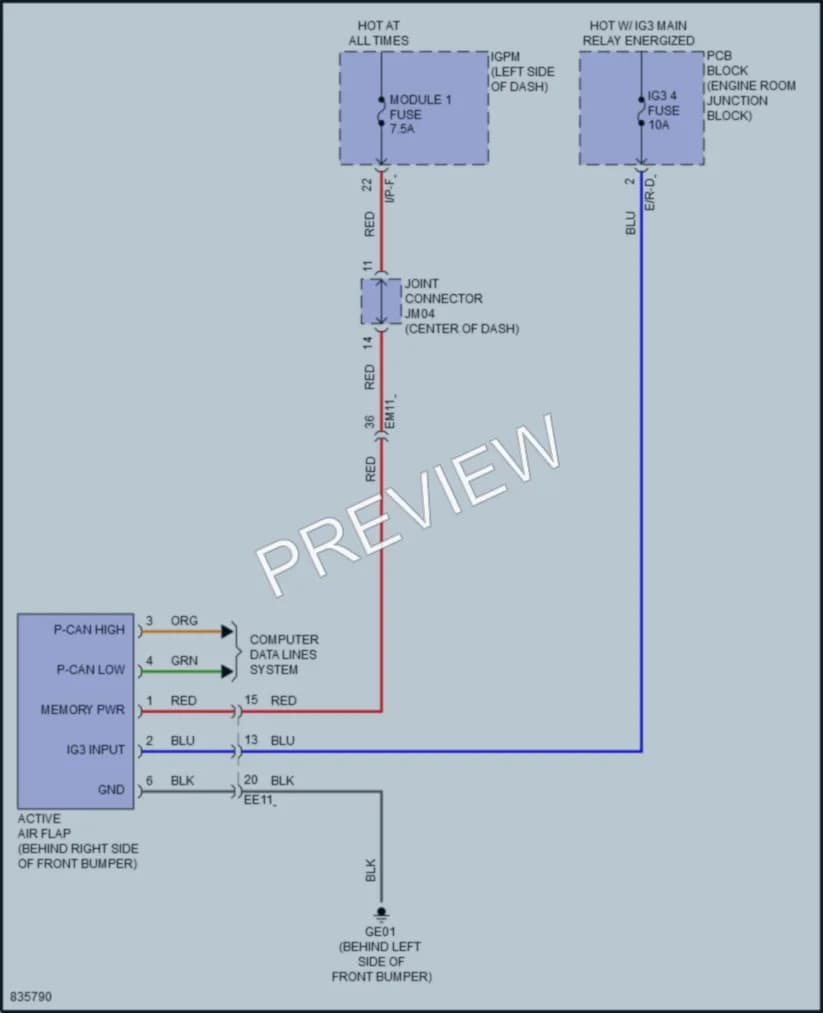 2023 Hyundai KonaElectric Active Bodyworks wiring diagram preview