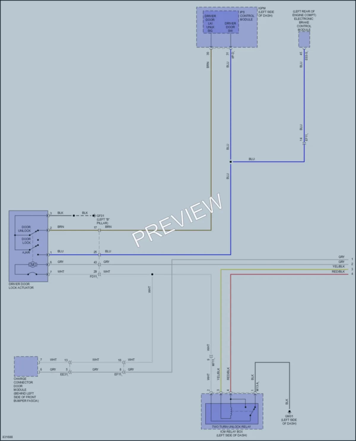 2023 Hyundai KonaElectric Anti Theft wiring diagram preview