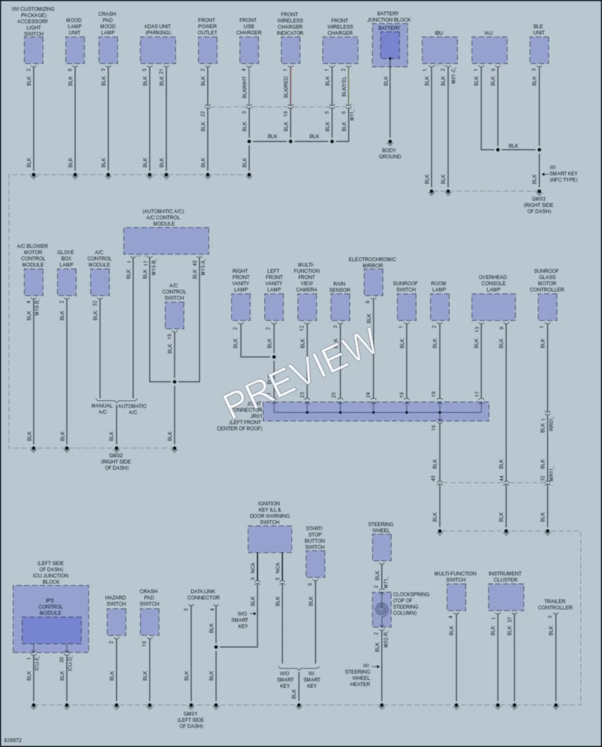 2023 Hyundai SantaCruz Ground Distribution wiring diagram preview