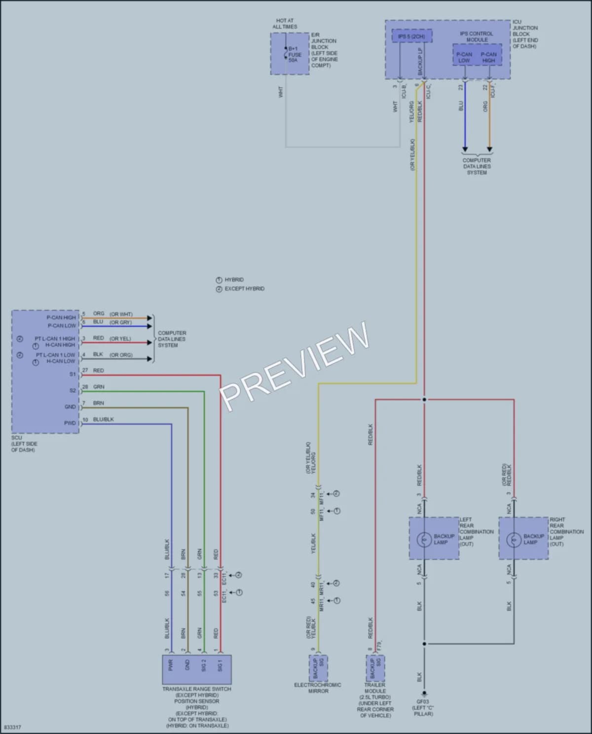 2023 Hyundai SantaFeHybrid Exterior Lights wiring diagram preview