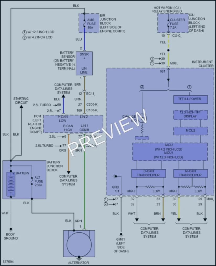 2023 Hyundai SantaFeHybrid Starting Charging wiring diagram preview