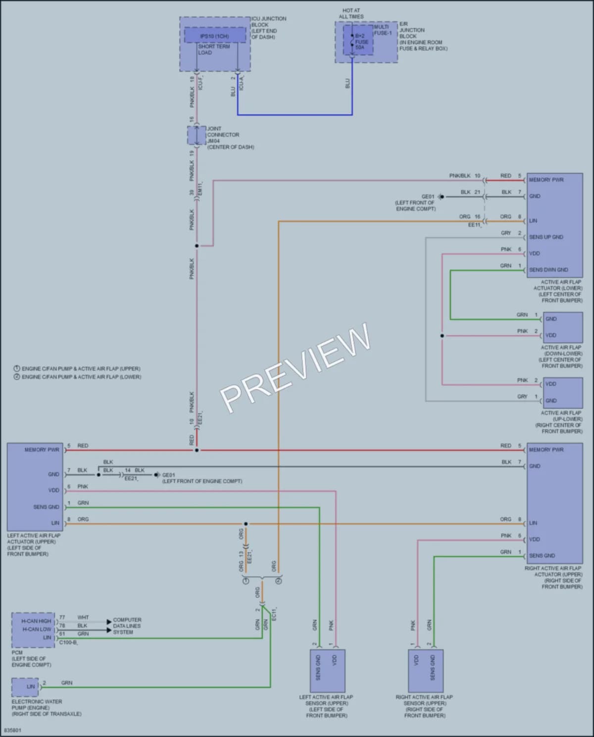 2023 Hyundai Sonata Active Bodyworks wiring diagram preview