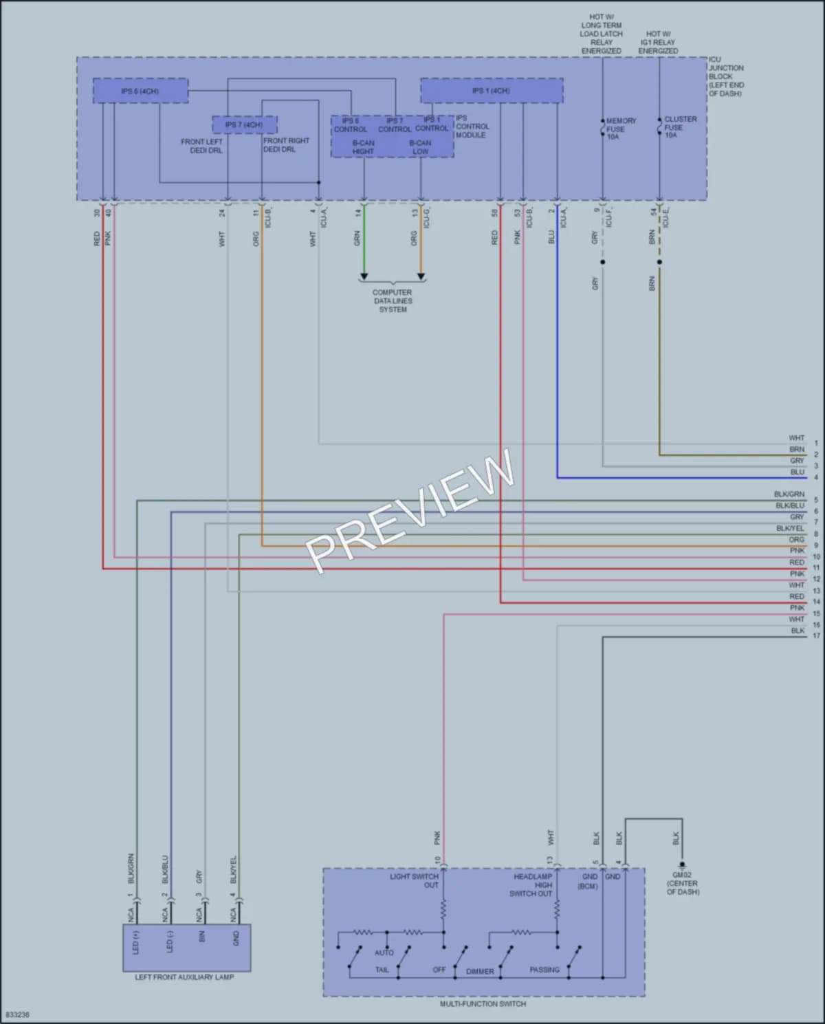 2023 Hyundai Sonata Headlights wiring diagram preview