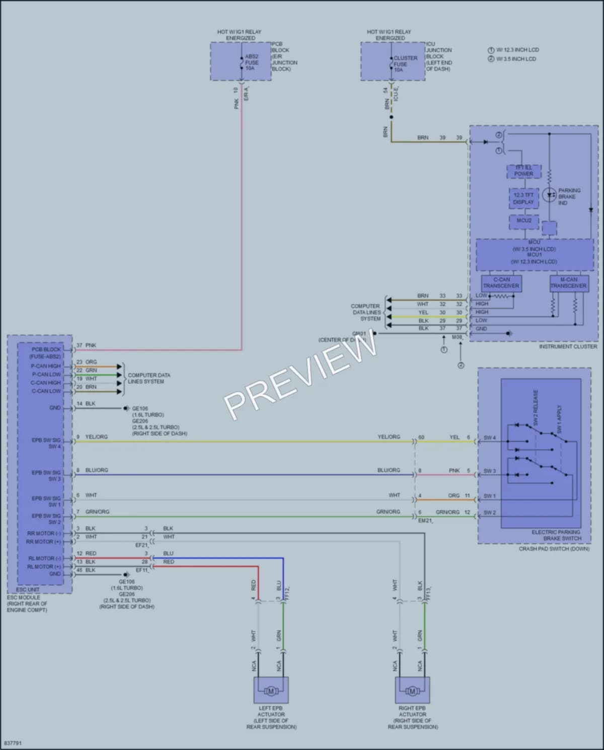 2023 Hyundai Sonata Shift Interlock wiring diagram preview