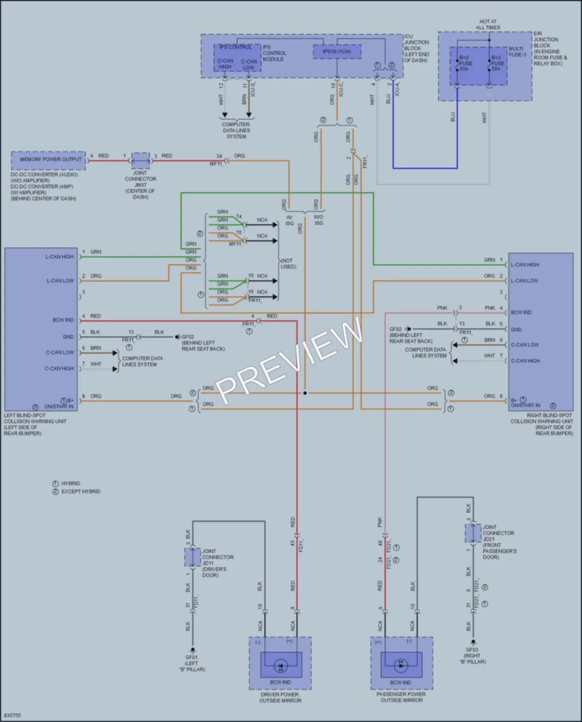 2023 Hyundai SonataHybrid Navigation wiring diagram preview