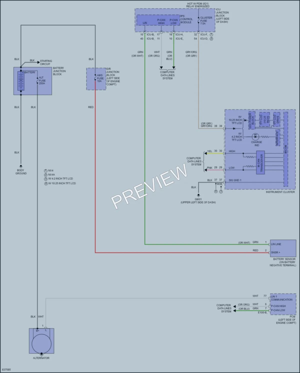 2023 Hyundai TucsonPlugIn Starting Charging wiring diagram preview