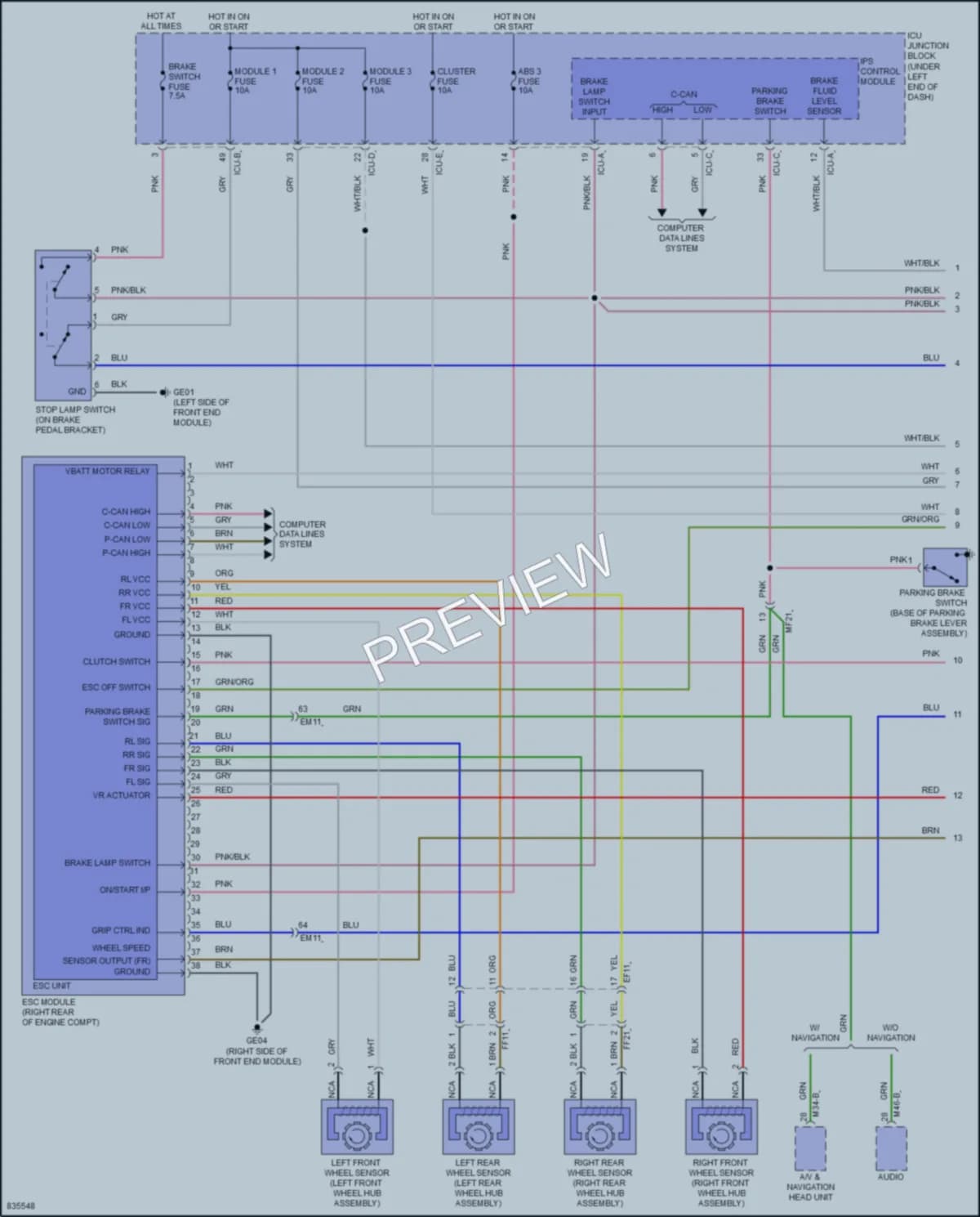 2023 Hyundai Venue Anti Lock Brakes wiring diagram preview