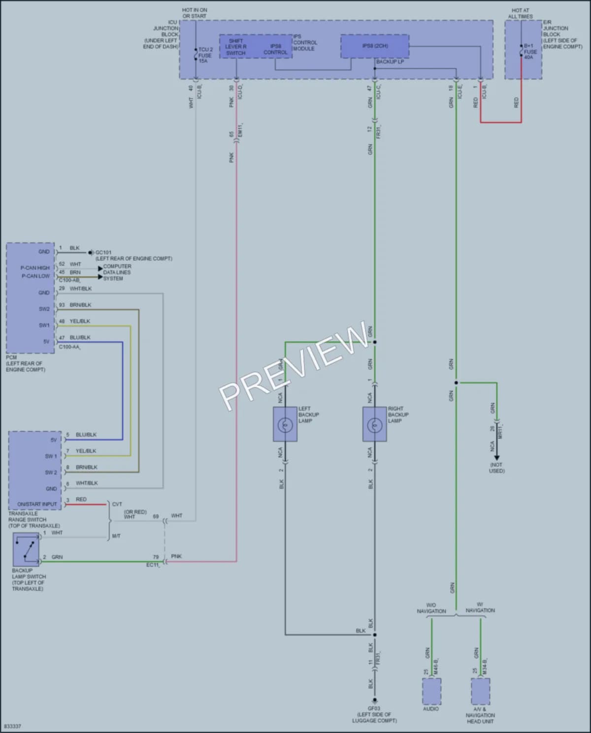 2023 Hyundai Venue Exterior Lights wiring diagram preview